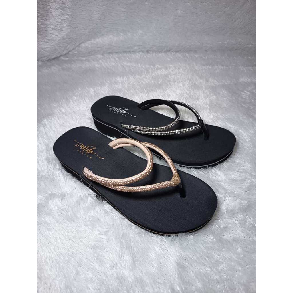 ANDO [36-40] Sandal Jepit Wanita Tali Permata | Emerald