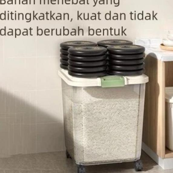 tempat beras 10 kg estetik tempat beras aesthetic rice box rice tempat beras tempat penyimpanan bera