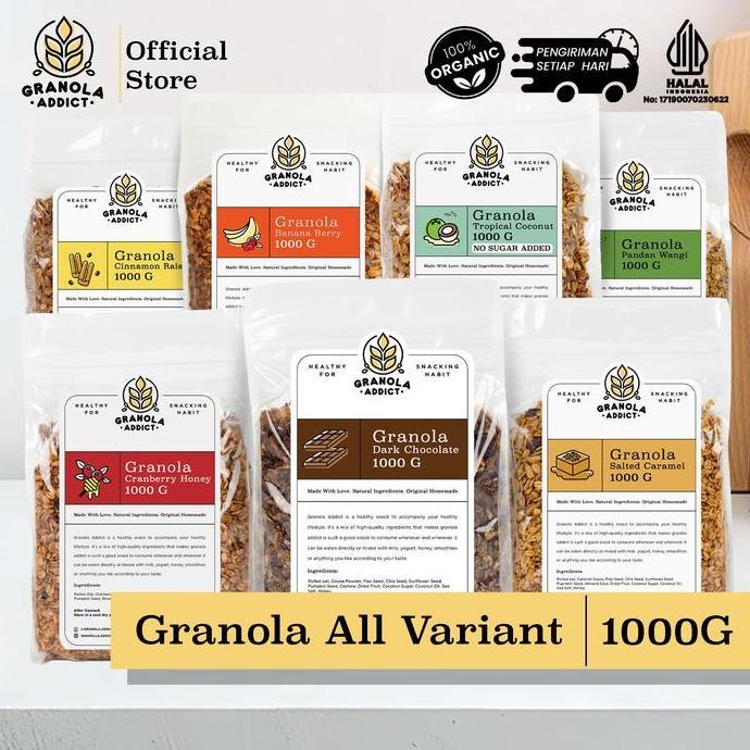faras.nanda - granola addict - granola 1000g (1kg)