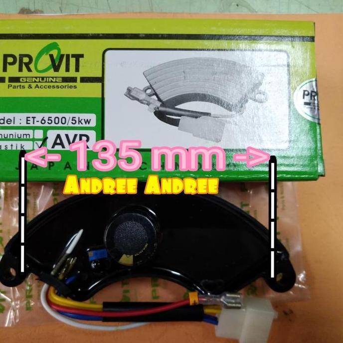 ><><><] AVR Genset Bensin Oval Plastik 5000 6500 7000 9000 Watt w - 6 Kabel