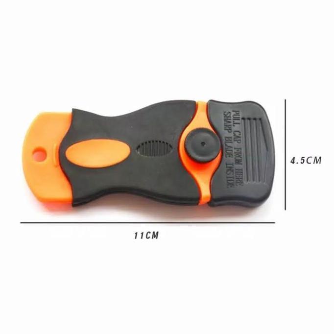 cutter pengikis pembersih lem kaca film stiker di kaca mobil