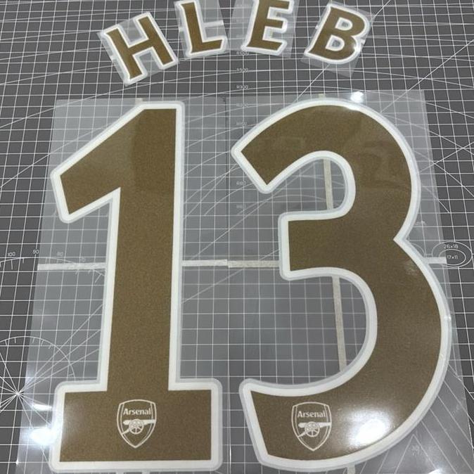 NEW Nameset arsenal away 2007 cup version hleb velvet flock