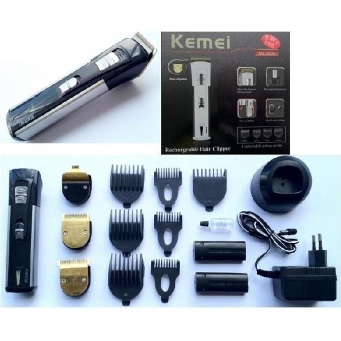 Mesin Cukur Rambut Kumis Dan Jenggot System Cas Kemei 3006 Kualitas Terbaik Harga Termurah