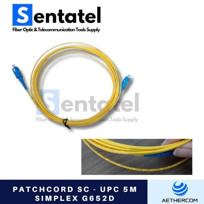 PATCHCORD SC- UPC 5M SIMPLEX G652D