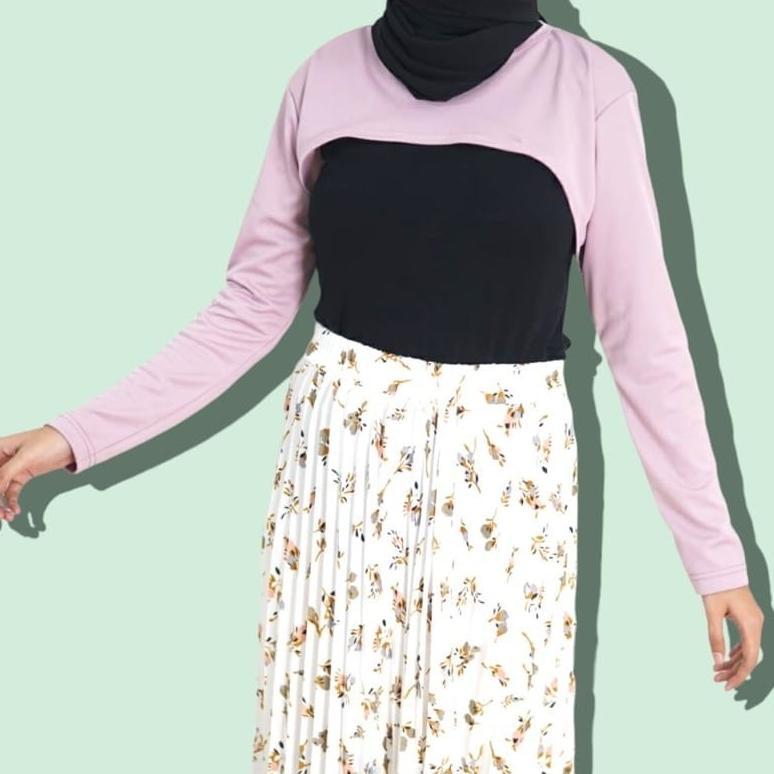 Promo  Manset Kimberly Long Bolero Super Crop Bolero / Crop Manset Jersey Stretch