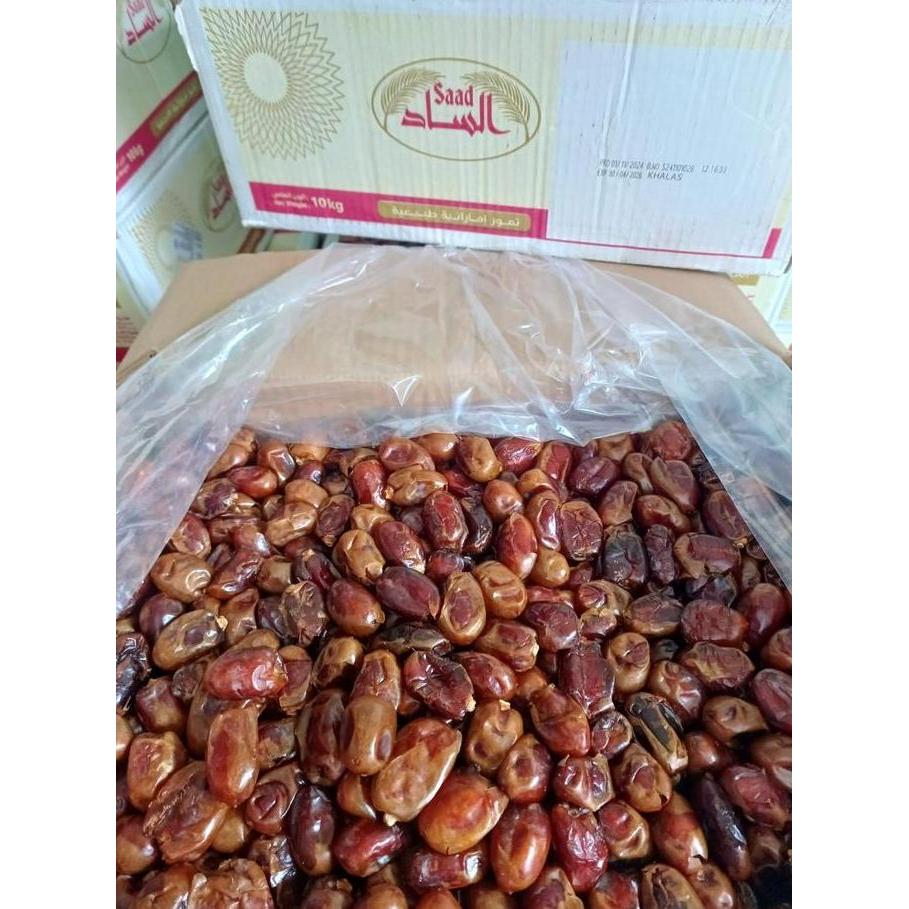 Kurma Khalas 10kg - Kurma Khalas Lembut Manis - Kurma Curah - Kurma Saudi - Khalas saad 10kg