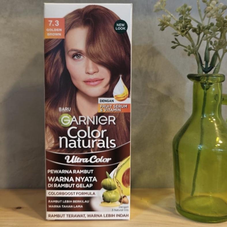 Garnier Color Naturals Ultra Color Box 7.3 Golden Brown - Pewarna Rambut Garnier