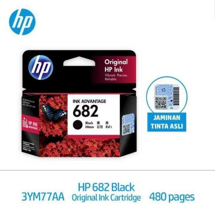 TERLARIS - Tinta / Catridge HP 682 BlackOriginal - For HP 1216, 2335, 2336, 2775