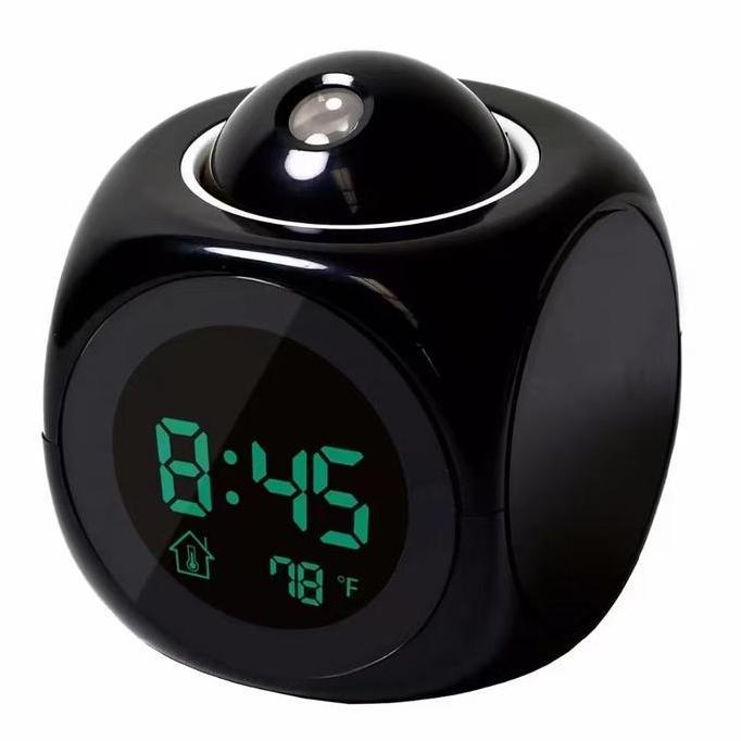 Promo cod&ready Jam Meja Kayu LED Digital Alarm Clock Wood with Temperature and Date /Jam Alarm Ligh