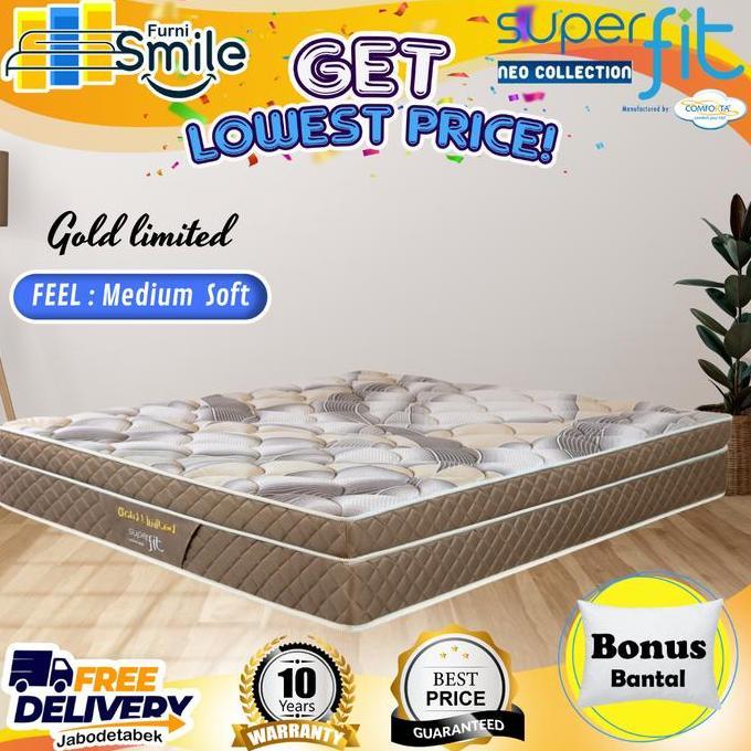 VIRALL HANYA KASUR SAJA COMFORTA SUPERFIT KASUR GOLD LIMITED  - 90 100 120 160 180 200 //