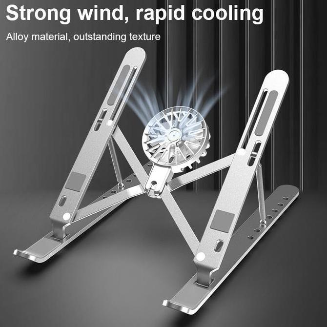 Javamizz - Tablet Stand Laptop Stand Holder Dudukan Laptop Aluminium Alloy / Stand Laptop Aluminium