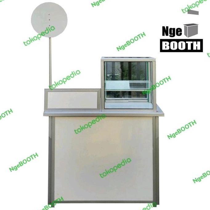 Terlaris Booth Portable / Meja Lipat Palang Logo Etalase