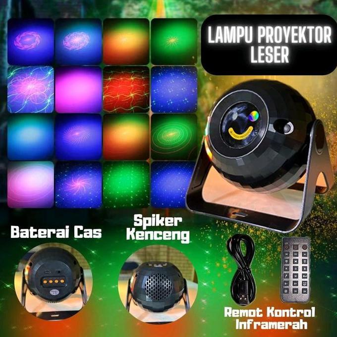 MVO lampu proyektor laser warna warni /lampu disco laser /lampu speaker/lampu kamar lampu  disco lam
