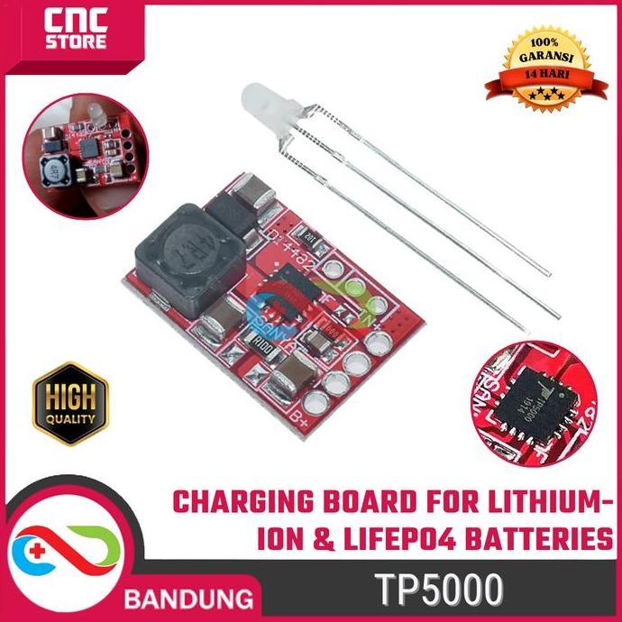 SPORTOV Module TP5000 1A Lithium Battery Charger Charging Board untuk Lithium-ion & Lithium Iron Pho