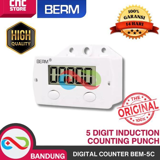 SPORTOV DIGITAL COUNTER 5 DIGIT BEM-5C  INDUCTION COUNTING PUNCH COUNTER METAL COUNTER