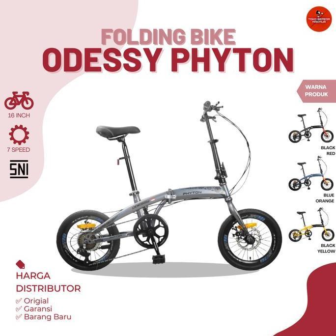Terlaris Sepeda Lipat Odessy Phyton 16 Original