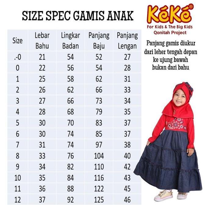 Qonitah Project Gamis Anak GM 445 Putih Keke Busana Muslim Baju Muslim