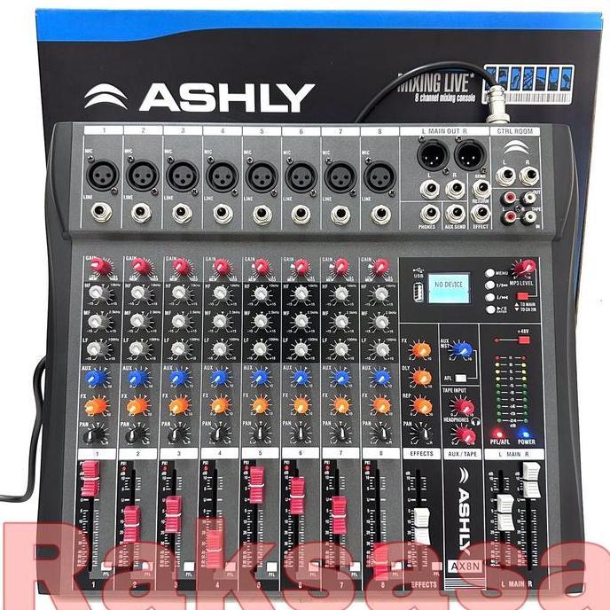Raden_Stroom - Mixer Audio Ashly Ax8N Ax8 N 8Channel Bluetooth Ax8N Mixing 8 Bagus