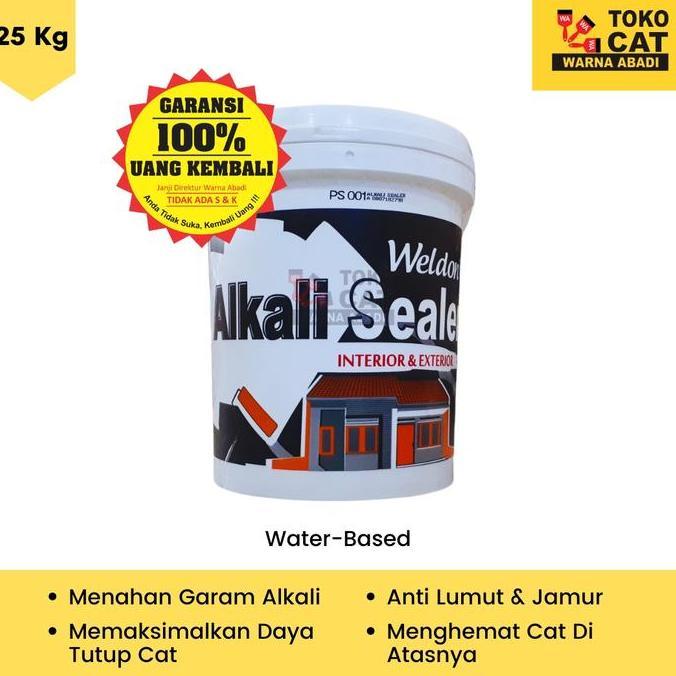 Cat Alkali Sealer Weldon 25 Kg Untuk Cat Dasar Dinding Baru