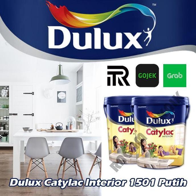 dulux catylac interior 1501 putih pail cat tembok 25 lt kg pail
