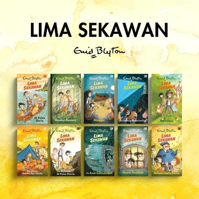 rikawanti34 - koleksi lengkap novel lima sekawan eceran (21 pilihan judul) - enid blyton