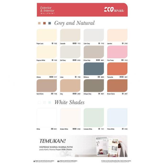 Cat Tembok Eksterior Propan Eco Shield ES-600 Putih 9101 25 Kg Pail