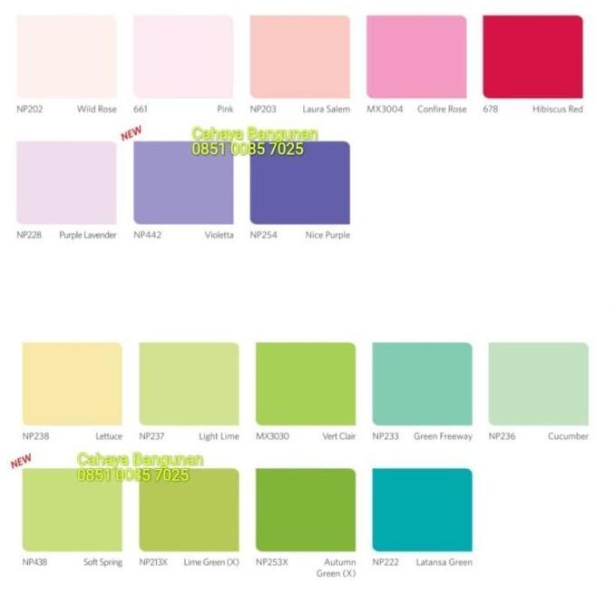 VINILEX PRO 1 Cat Tembok Gypsum Putih & Warna Pail Pel 20 Kg 20Kg