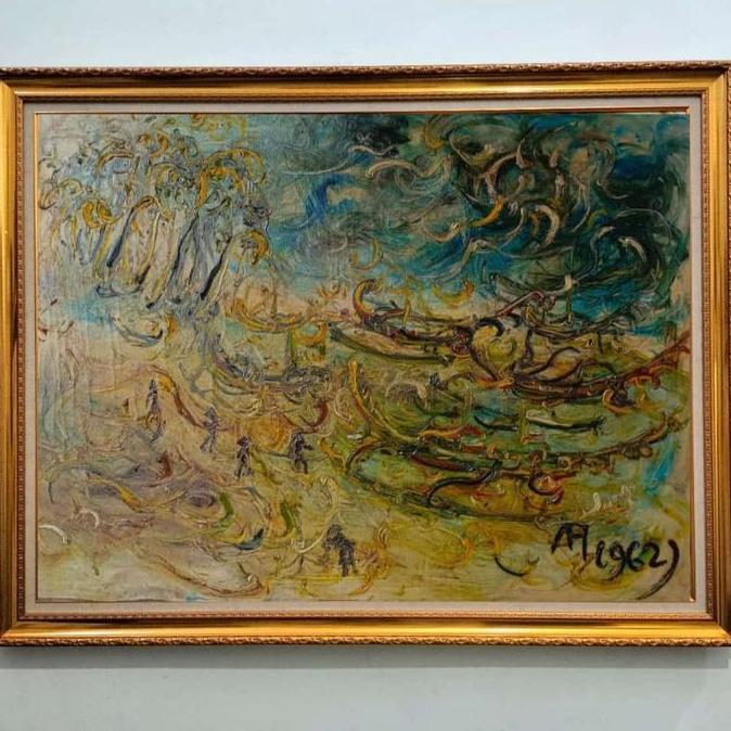 Terlaris Lukisan Affandi Kapal Kusamba