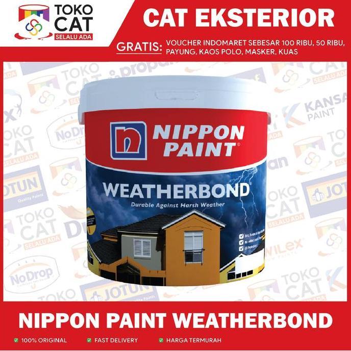 Nippon Paint Weatherbond Cat Tembok Tinting / Oplos / Putih 20 L Pail