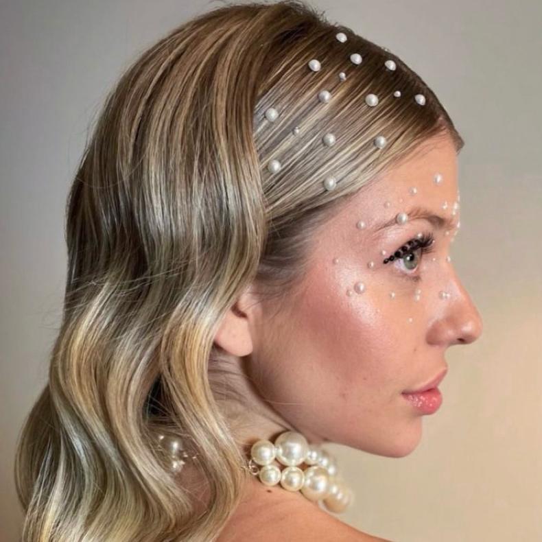 Geulise - PEARL STICKER For FACE BODY & HAIR | Pearl Aksesoris Makeup Nails Sticker Pearl Mutiara Ae