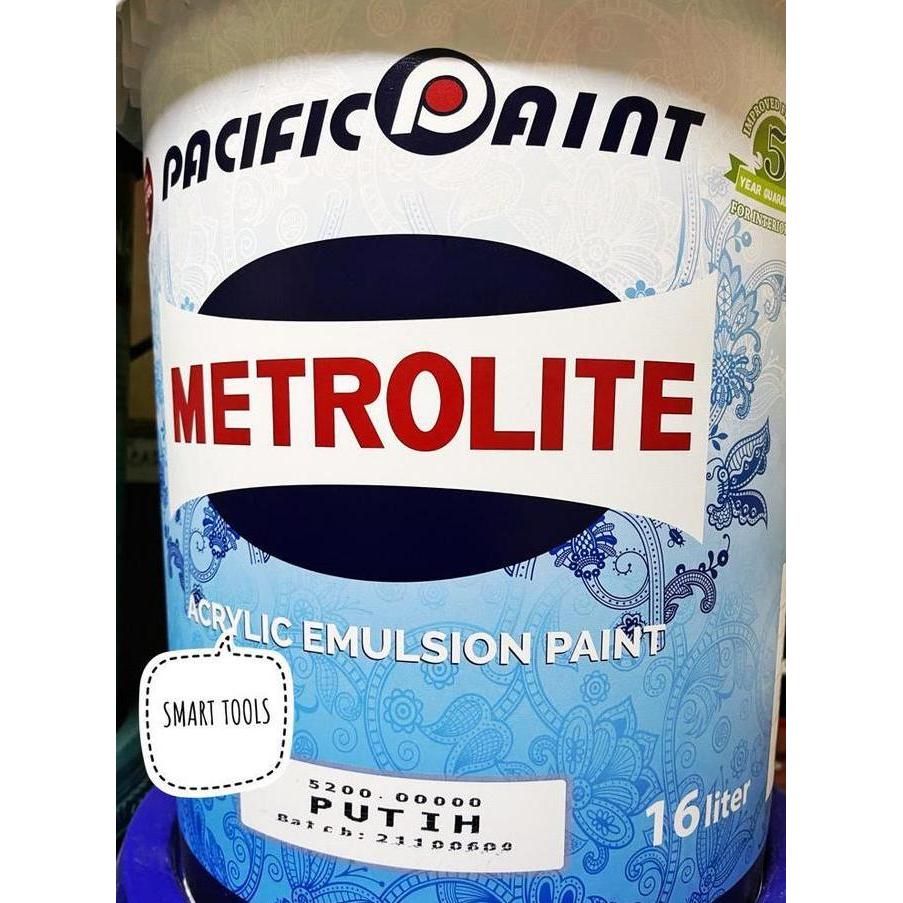 CAT TEMBOK PUTIH METROLITE METROLIT PUTIH 25 KG / 16 LITER