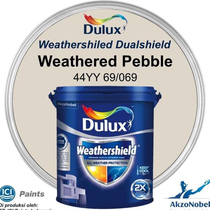 CAT DULUX WEATHERSHIELD 2.5 LT - WEATHERED PEBBLE 44YY 69/069