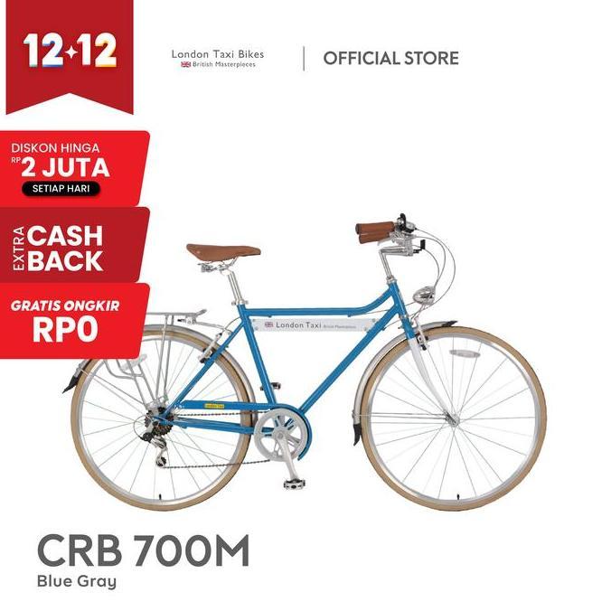 Terlaris Jefferys - Sepeda Ontel London Taxi Crb 700M - Blue Gray