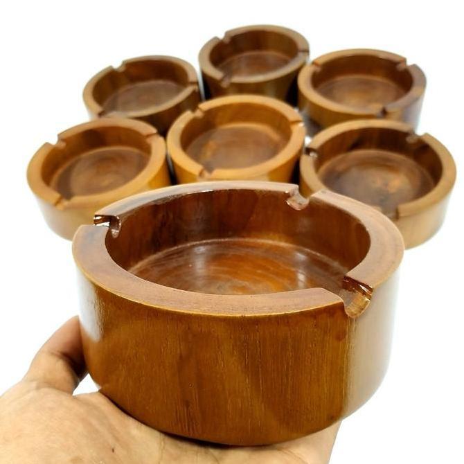 Asbak Rokok Unik Antik Dari Kayu Jati Asli