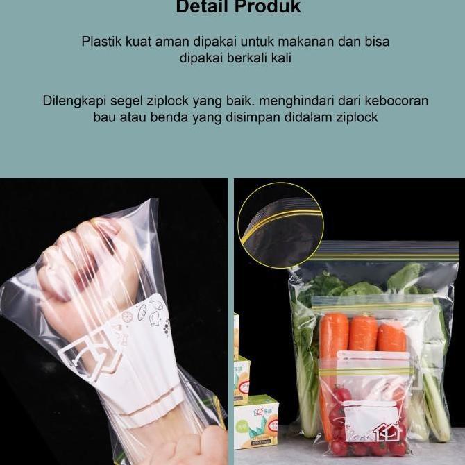 Plastik Kulkas Penyimpanan Reusable Food Storage Plastik Ziplock