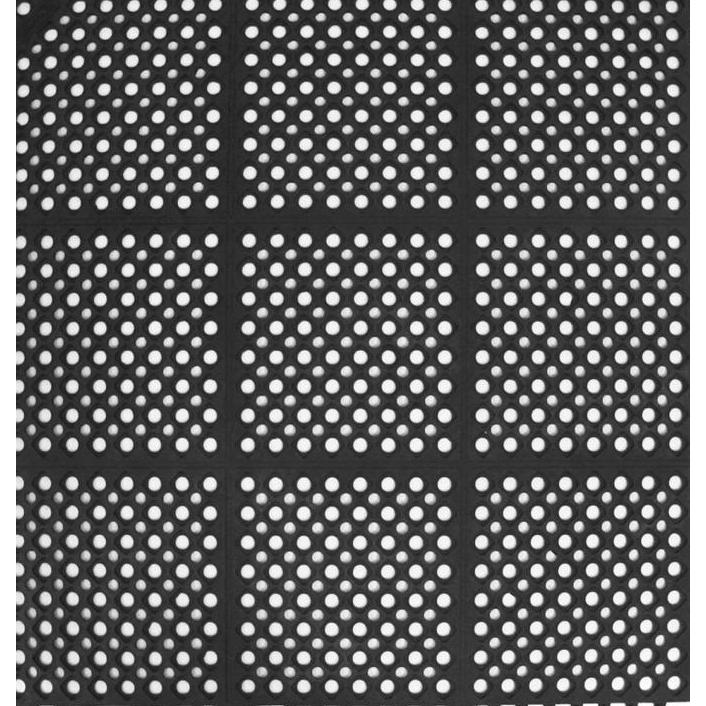 Rubber Drainage Mat / Karpet Karet Drainase [Black] "Hercules