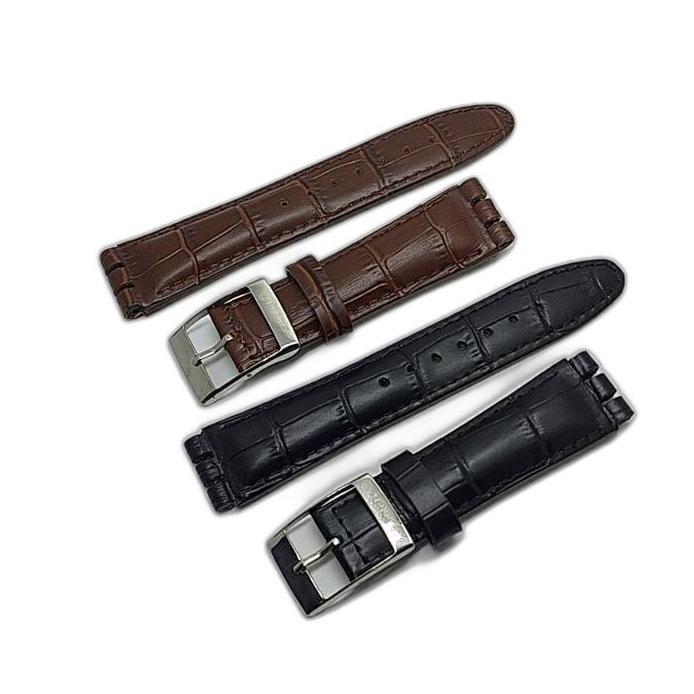 TALI JAM SWATCH 19MM STRAP TALI KULIT JAM TANGAN SWATCH IRONY CHRONO murah
