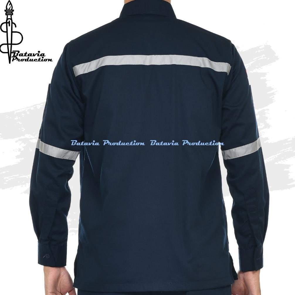 BEST SELLER BAJU KEMEJA WEARPACK ATASAN SAFETY K3 PROYEK INFRASTRUKTUR  TAMBANG LENGAN PANJANG KATEL