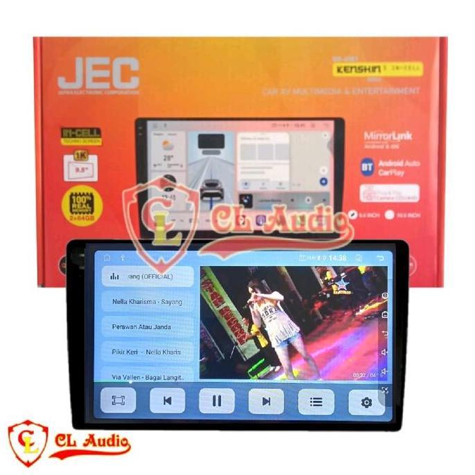Head Unit Android JEC 9 Inch Fortuner 2005-2014 Layar Qled