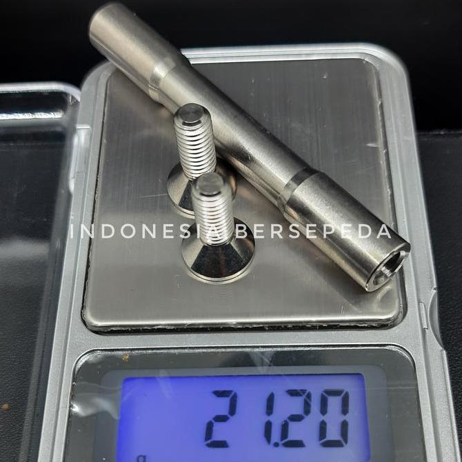 Brompton Rear Triangle Titanium Hinge Spindle Bolt - Engsel dan Baut Titanium Triangle Belakang Brom