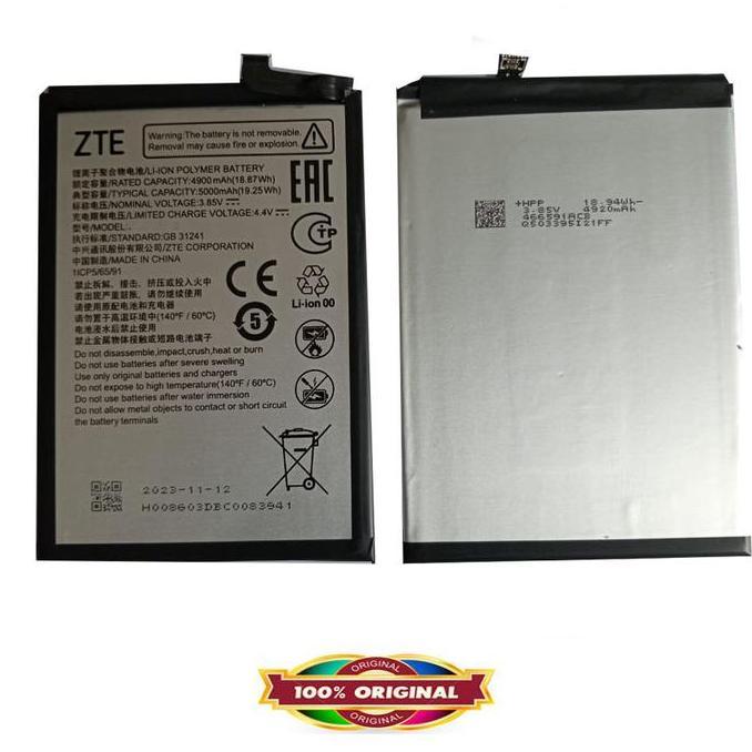 TERMURAH - Original Battery for ZTE Blade V50 Design 2023 - ZTE 8050 - 5000mAh - Garansi 1 Bulan