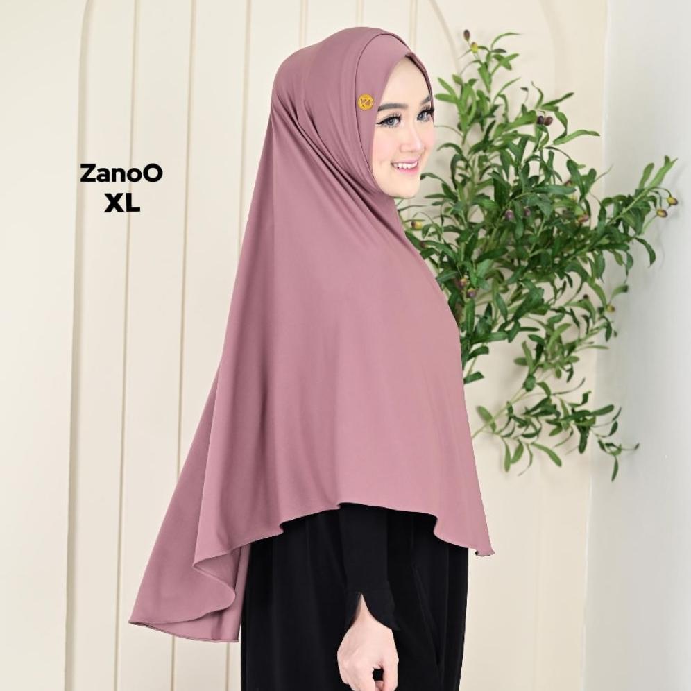 promo zanoo - xl marisa hijab instan jumbo khimar hijab bergo jumbo