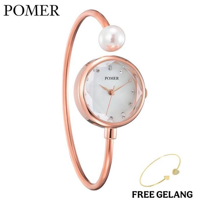 DF380 - Jam Tangan Wanita Watch Fashion  Jam Tangan Model Gelang Aneka warna kuning Titanium Gray Si