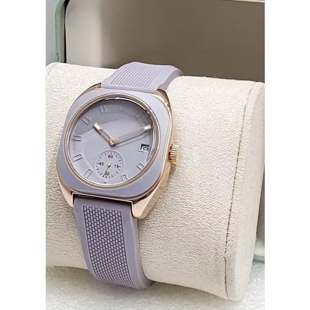 DV302 >> Best Seller - Jam Tangan Wanita Fx Rubber Chrono Detik Off Tanggal Aktif Analog Free Batera