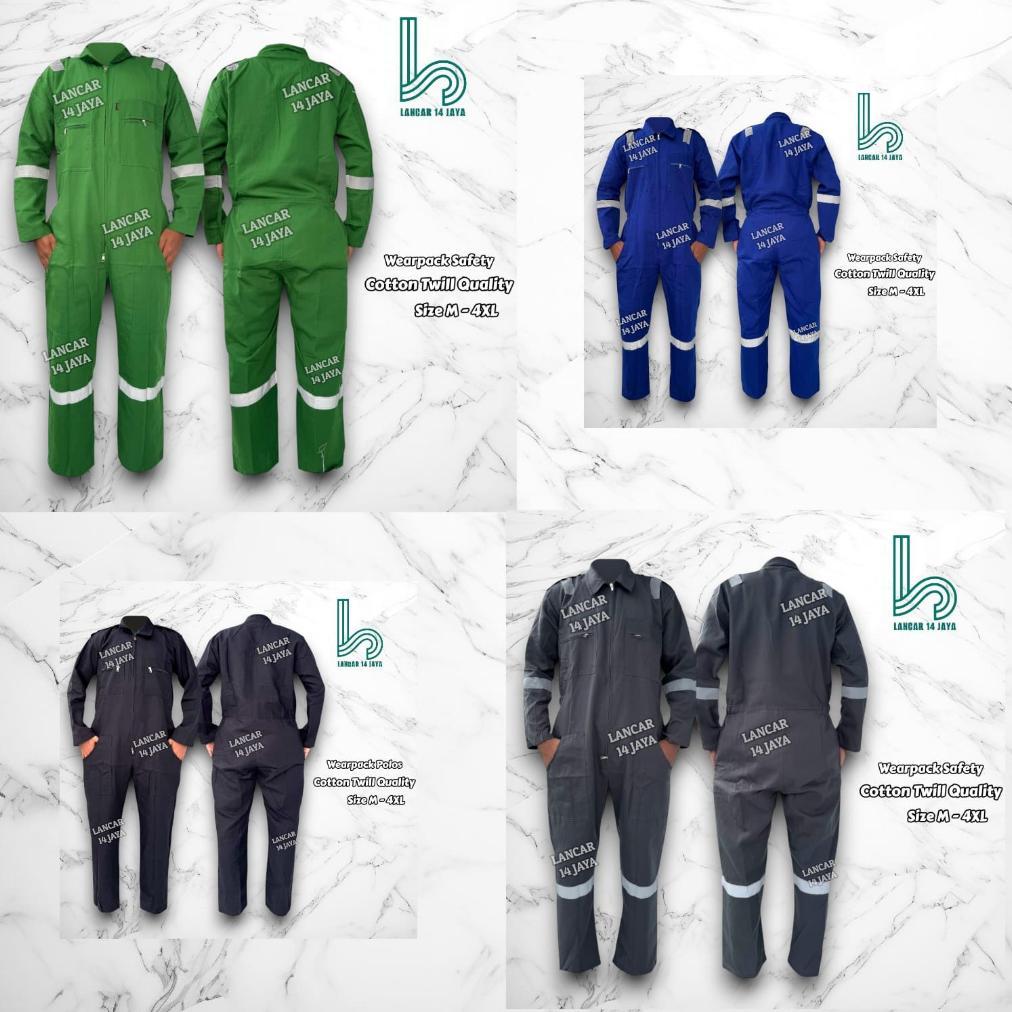 DISKON WERPAK / WERPACK / WEARPACK COVERALL SAFETY / SERAGAM PROYEK / SERAGAM BENGKEL / BAJU KERJA /