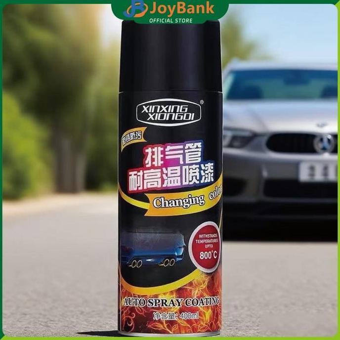 SYAHMANO Cat Hi Temp Black Doff 400ml Cat Knalpot Anti Panas Dengan Fitur Tahan Suhu 800C Untuk Meli