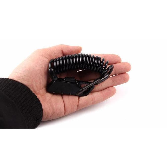 TOKOKU Gembok Sepeda - Gembok Helm - Kunci Helm - Kode Angka 3 Digit Dapat Diubah - TaffGuard