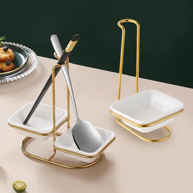 XARANA Stainless Steel Ladle Soup Holder Tempat Sendok Sup Ladle Stand