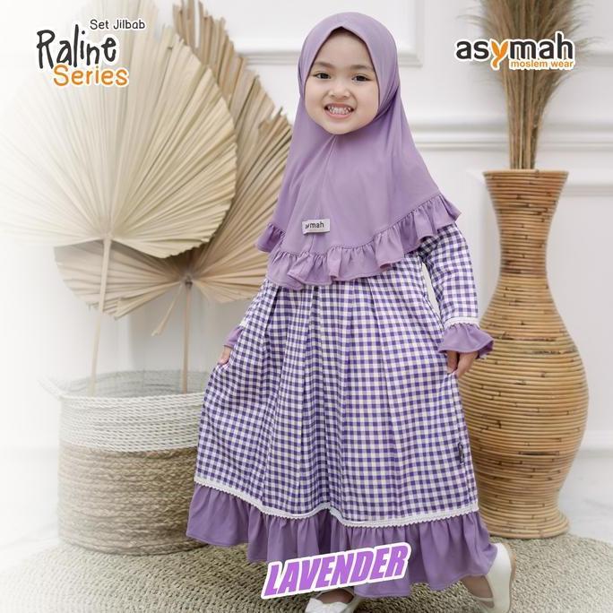 Gamis Anak Warna-Warni Motif Kotak Mix Renda Katun Jepang Tokai Senko Original - Raline Series By As