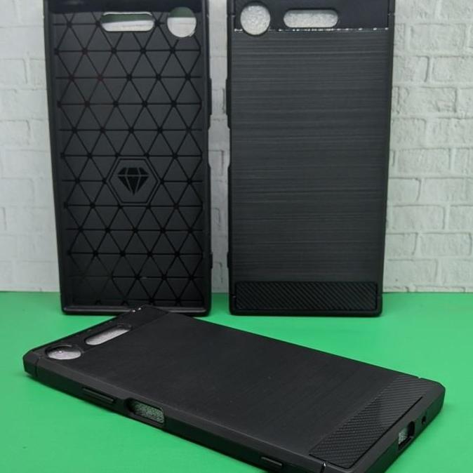 Case Sony Xperia XZ1 5.2 inc TPU Soft Case Brushed Carbon Sony XZ1